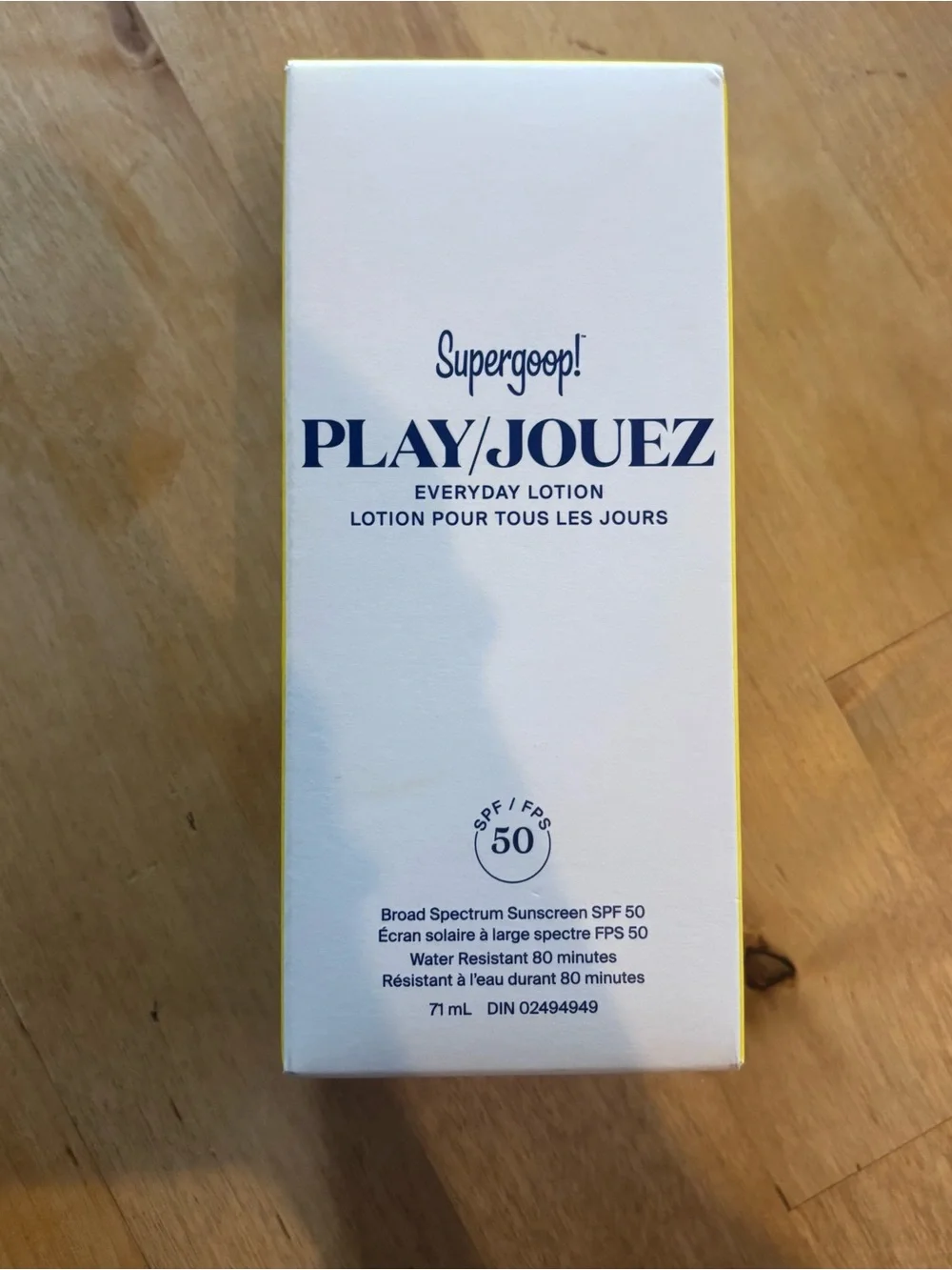 Supergoop! PLAY/JOUez Everyday Lotion SPF 50 - White with Yellow Trim